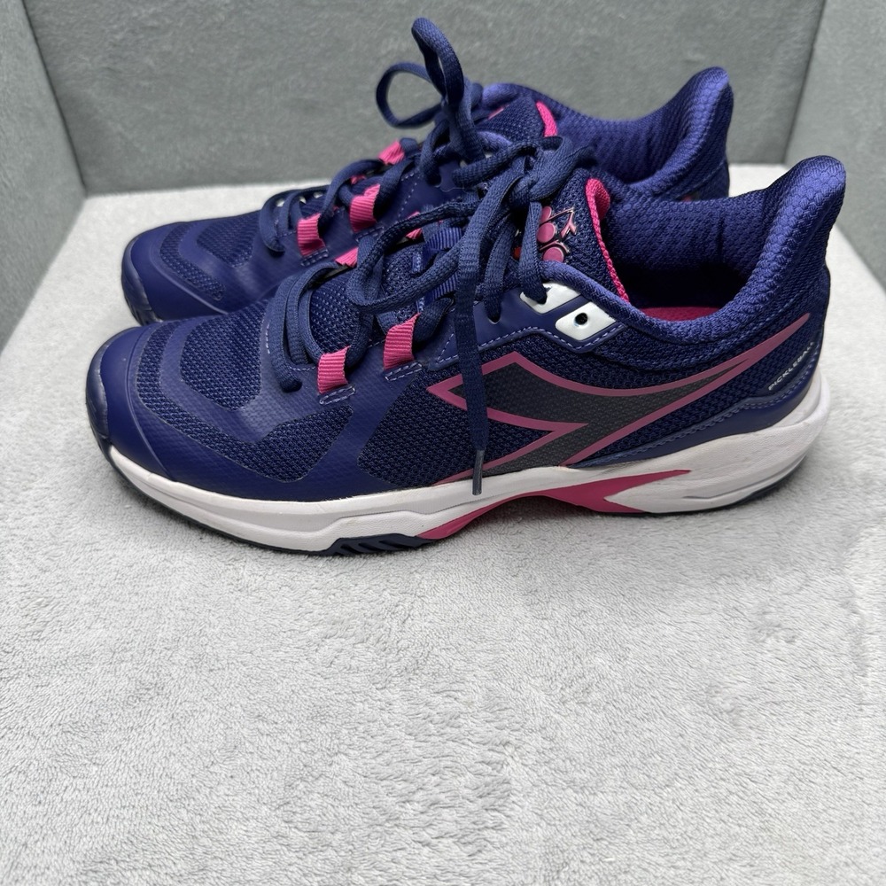 Diadora Trofeo 2 Women's 8 Navy Pink All Court Pickleball Tennis Shoes